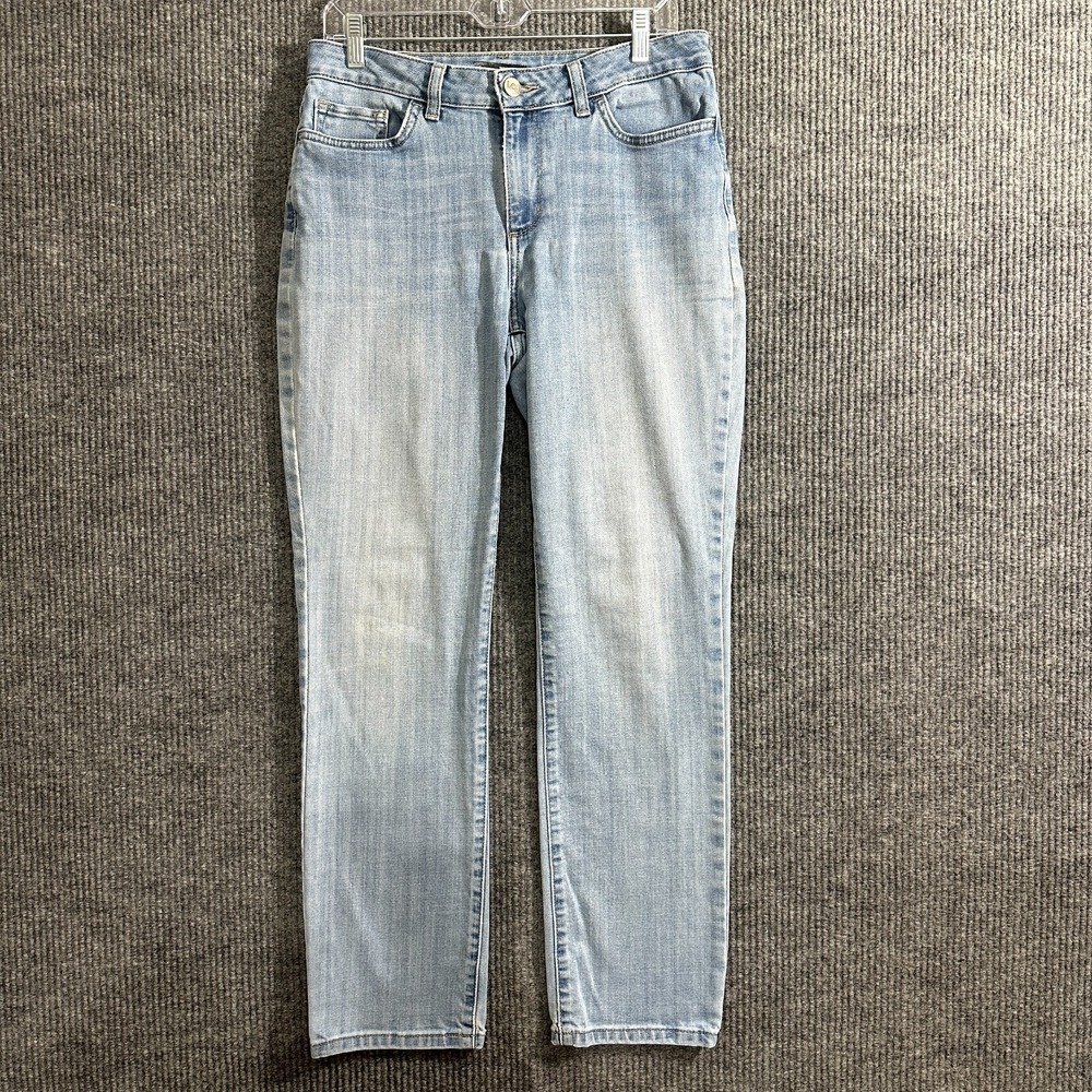 Lee Regular Fit Straight Leg Mid RIse Jeans Womens Actual W31" Light Blue‎ Denim